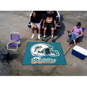  Miami Dolphins Merchandise   Area Rug   5 X 6 Tailgater 
