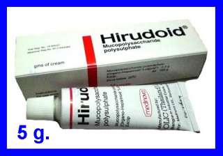 HIRUDOID Bruises Inflamed Sun Burn Scars Cream 5 g.  