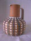 Vtg Signed Ioska 8 Denmark Danish Pottery Heart Jug Urn Pitcher Vase 