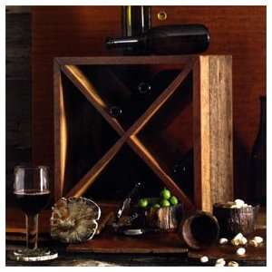  Roost Recycled Red Wood Wine Cube
