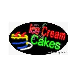  Ice Cream Cakes Neon Sign 17 Tall x 30 Wide x 3 Deep 