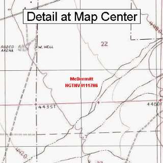   Topographic Quadrangle Map   McDermitt, Nevada (Folded/Waterproof
