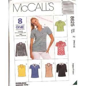  McCalls Pattern 8625 Eight Great Looks in One Shirt Arts 