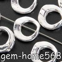 100 tibetan silver circle bead frame spacers b457 5 99