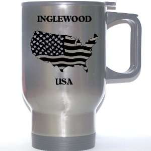  US Flag   Inglewood, California (CA) Stainless Steel Mug 