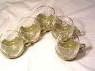 Set 5 Vintage Pyrex Avocado Green Drink Ups 