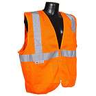   Mesh Neon Orange Safety Vest / Reflective Strips ANSI/ISEA Small