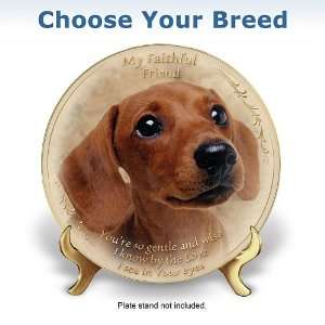  My Faithful Friend Dog Lover Collector Plate Unique Gift 