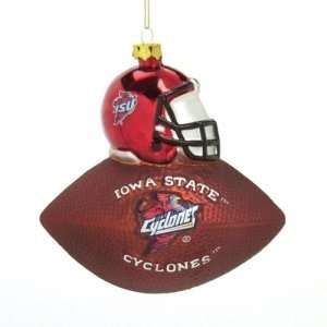   Cyclones NCAA Glass Mascot Football Ornament (6)