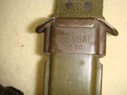 NICE WW 2 US M4 CARBINE BAYONET, UTICA  