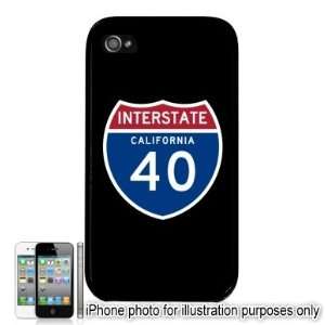  I 40 Interstate 40 CA Shield Apple iPhone 4 4S Case Cover 
