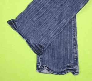   00 Short x 27 Womens Blue Jeans Denim Pants Stretch Flare EI62  
