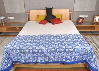 Enticing Home Decorative Premium King Size Jaipuri Reversible 