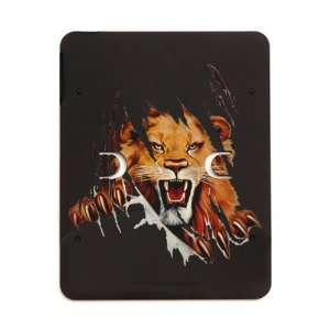  iPad 5 in 1 Case Matte Black Lion Rip Out 