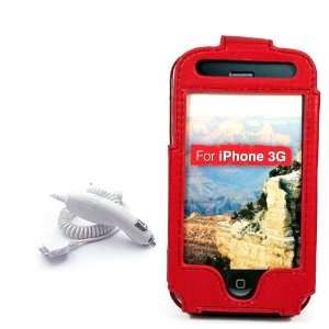 Apple iphone 3G Froza Carrying case Red Color + iphone 3G Car Charger 