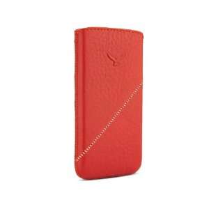  Parion Iphone 4/4S Leather Pouch Case   Red Cell Phones 