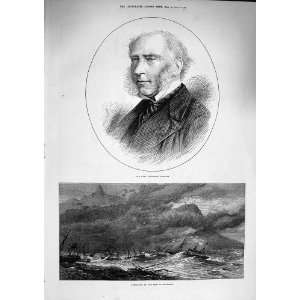   1874 Professor Phillips Hurricane Isle Mauritius Ships