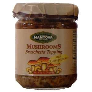 Mantova Mushroom Bruschetta Topping 6 Oz  Grocery 