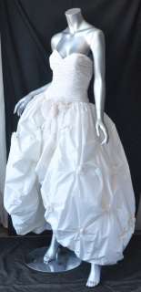LORIS AZZARO Ruched Strapless Wedding Gown Dress CUSTOM  
