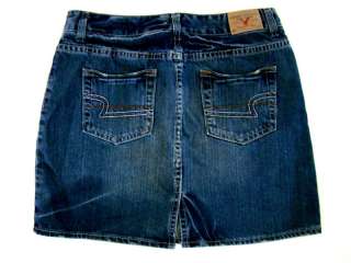 American Eagle Distressed Denim Jean Skirt 4 ~worn once  