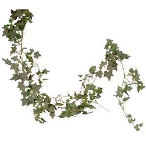  6 Flocked Curved Ivy Garland Christmas Holiday Decor 