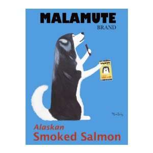  Malamute Smoked Salmon by Ken Bailey, 13x19