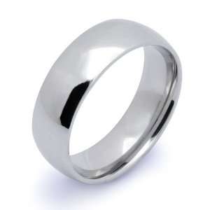  Stainless Steel Classic Dome Wedding Band Size 9 Jewelry