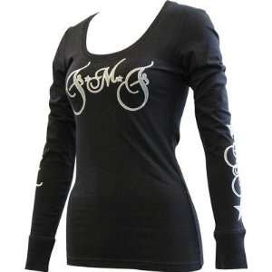  FMF Racing Ladies Star Spangle Long Sleeve T Shirt Black 
