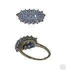 Estate Antique 14Kt YG Diamond Ladies Fashion Ring