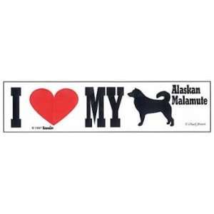  Alaskan Malamute Bumper Sticker Automotive