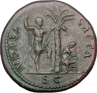 Vespasian,69 79.Rome,71AD.,Sestertius, JUDAEA CAPTA or Heroic Jewish 