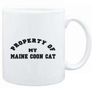    Mug White  PROPERTY OF MY Maine Coon  Cats