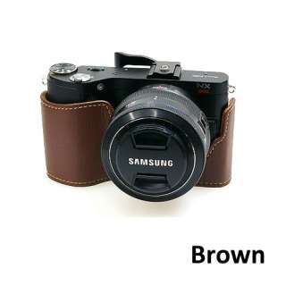 New Digital Camera Body Half Case Pouch Bag for Samsung NX200 Brown 