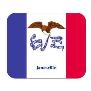 US State Flag   Janesville, Iowa (IA) Mouse Pad 