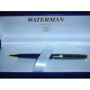 Waterman Hemisphere Navy Blue Ballpoint Pen with Gold Appointments 