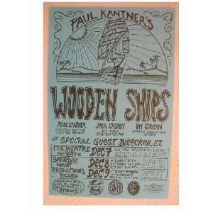  Wooden Ships Handbill Poster Jefferson Airplane 