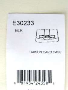 NEW BRIGHTON LIASON BLACK LEATHER CARD CASE WALLET NWT  