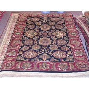  4x5 Hand Knotted Indo Kashan India Rug   40x511