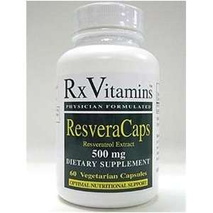  RX Vitamins   ResveraCaps 500 mg 60 vcaps Health 