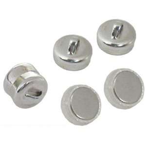  3 Magnetic Jewelry Clasps Silver Plated Beading Parts 