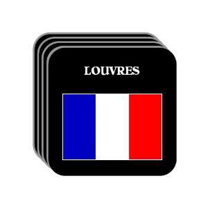  France   LOUVRES Set of 4 Mini Mousepad Coasters 