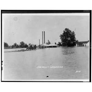    Sawmill   Woodside,Louisiana,LA,1927 Flood,Sawmill