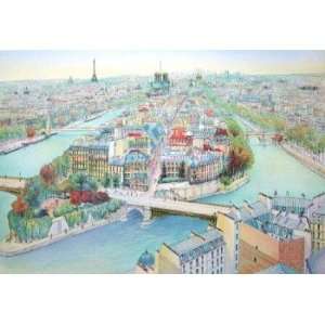  Paris, Panorama Vers Louest I by Rolf Rafflewski, 44x31 