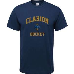  Clarion Golden Eagles Navy Youth Hockey Arch T Shirt 