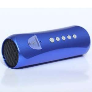    FM Music Player Mini Speaker Dual Speaker in Blue Electronics