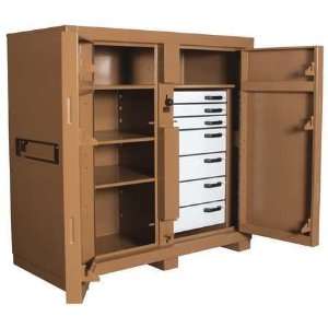  KNAACK 112 Jobsite Cabinet,2 Door,60 x30 x60 In,Tan