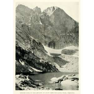  1922 Print Rocky Mountain National Park Longs Peak Colorado 