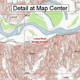  USGS Topographic Quadrangle Map   Loma West, Montana 