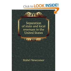   state and local revenues in the United States Mabel Newcomer Books