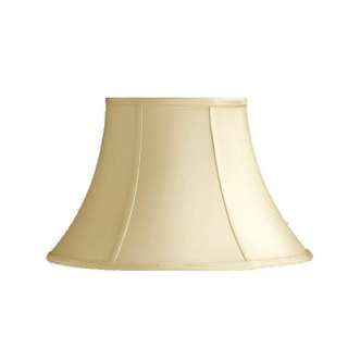   in. Wide Bell Shaped Lamp Shade, Cream, Faux Silk Fabric, Laura Ashley